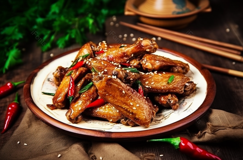 香辣芝麻鸡翅尖,高清,摄影图,摄影图片,图片大全,摄影图免费下载